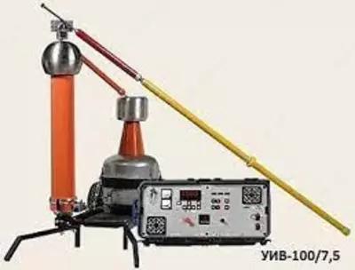 УИВ-100/20Т — установка для испытания высоким напряжением в транспортном кейсе на колесах