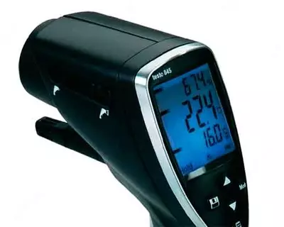 testo 845 — инфракрасный термометр с перекрестным лазерным целеуказателем
