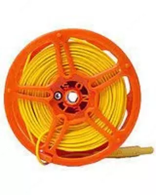 WAPRZ050YEBBSZЕ — провод измерительный 50м на катушке экранированный с разъёмами "банан" жёлтый