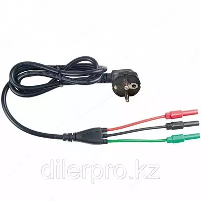 TEL-EL — опциональный измерительный провод (3-х проводной кабель с коннектором в виде евро-вилки) для ускоренного тестирования цепей в зданиях и оконечных бытовых электросетях 220 В