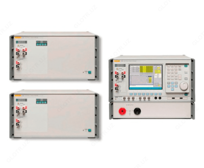 Fluke 6135A — трехфазная система (один основной эталон Fluke 6105A и два вспомогательных эталона Fluke 6106A)