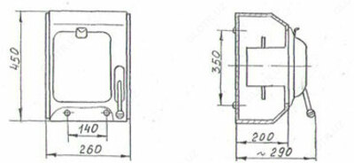 Ящик силовой с рубильником ЯБПВ-1 100А У3 IP21 без ПН2