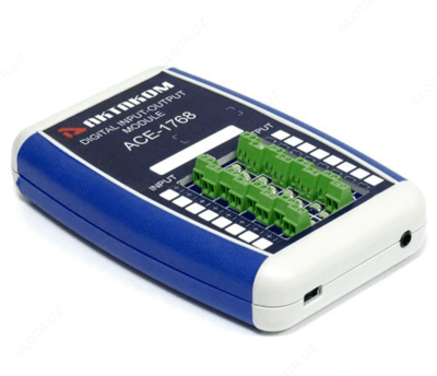 АСЕ-1768 — 8 канальный USB/LAN модуль дискретного ввода-вывода