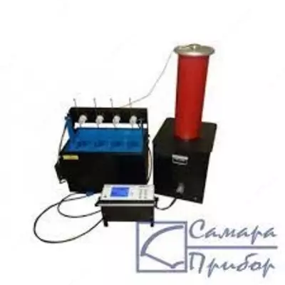 АВИЦ-120 исп.2 c АВИЦ-20П — аппарат высоковольтный испытательный в пластиковом корпусе совместно с ванной для испытаний