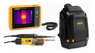 Fluke PTi120/T150/BP — комплект тепловизора, тестера напряжения и рюкзака
