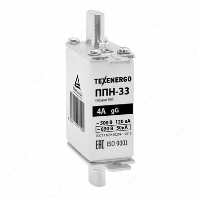 Плавкая вставка ППН 33 4А габарит 00С
