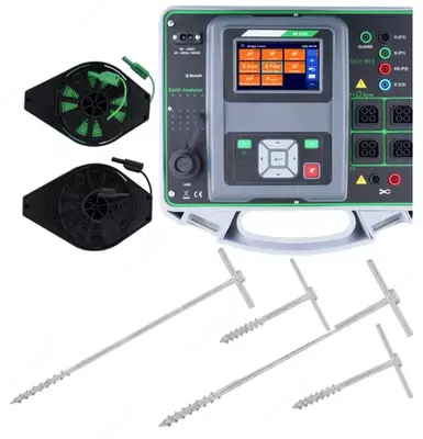 MI 3290 GX4 — анализатор заземления (комплект с двумя железными клещами и четырьмя гибкими клещами)