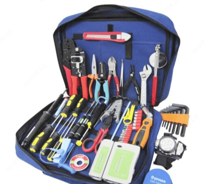 Набор для монтажа телекоммуникационных сетей (аналог Proskit 1PK-19382B)