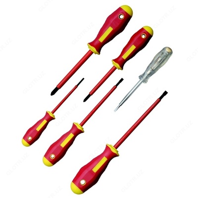 KL390IS — набор из 5-ти изолированных отверток и отвертки пробника