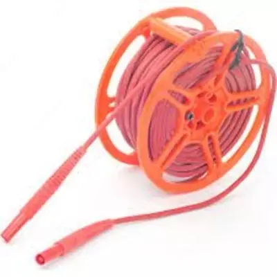 WAPRZ030REBBSZ — провод измерительный 30м на катушке с разъёмами "банан" красный
