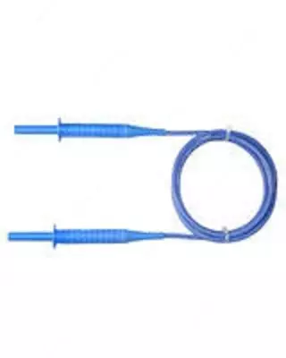 WAPRKRBUBRU — комплект провод измерительный 1,2 м и зажим "Крокодил" голубой