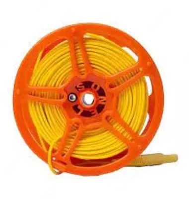 WAPRZ200YEBBSZ — провод измерительный 200м на катушке с разъёмами "банан" желтый