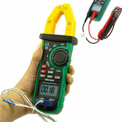 MS2109A — клещи токоизмерительные цифровые автоматические