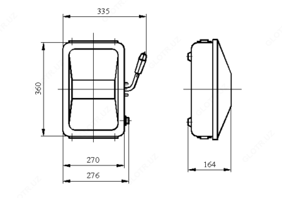 Ящик силовой с рубильником ЯБПВУ-1МУ3 100 А IP54 с ПН2 алюминиевые контакт основания