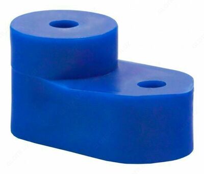 Угловой изолятор для "О" шины синий