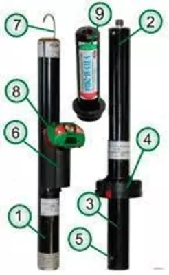 УВНК-10Б-УНТЕХ (10-110кВ) — указатель высокого напряжения комбинированный (с курсовым фонарем VONATEX)