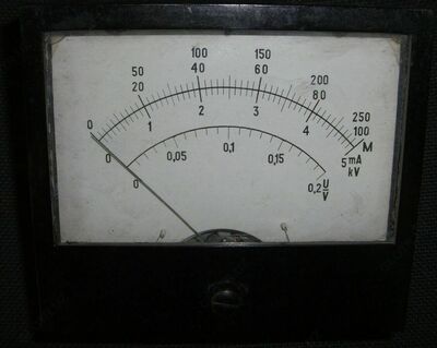 Aмпeрмeтр/вольтметр Ц427