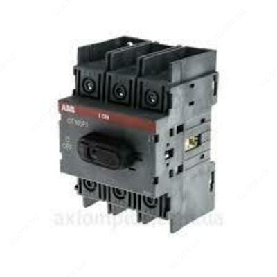 Рубильник OT125F3 до 125А 3х-полюсный для установки на DIN-рейку или монтажную плату (с резерв. ручкой)