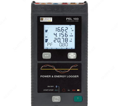 PEL103 — трехфазный регистратор энергии (с дисплеем)