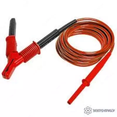 WAPRZ1X8REKRO15KV — провод измерительный 1,8м с разъемом "банан" и зажимом "крокодил" 15кВ красный