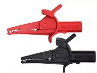 FC-A24 — комплект зажимов крокодил (красный и черный)