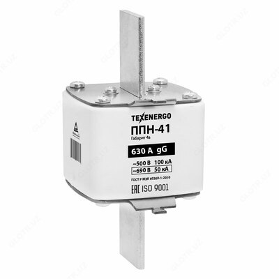 Плавкая вставка ППН41 630А Габарит 4А прямые ножи