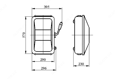 Ящик силовой с рубильником ЯБПВУ 4 ЯБ-3-400-2-У3 400А IP54 Cu (ЯБПВУ 4) с ППН-37